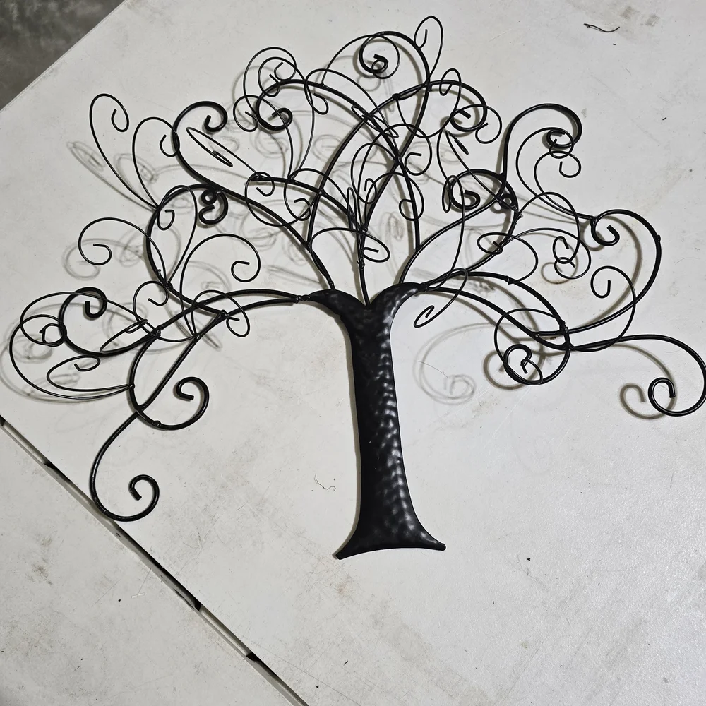 Black Metal Tree Wall Art, 18x16x3 - Picture 1 of 16